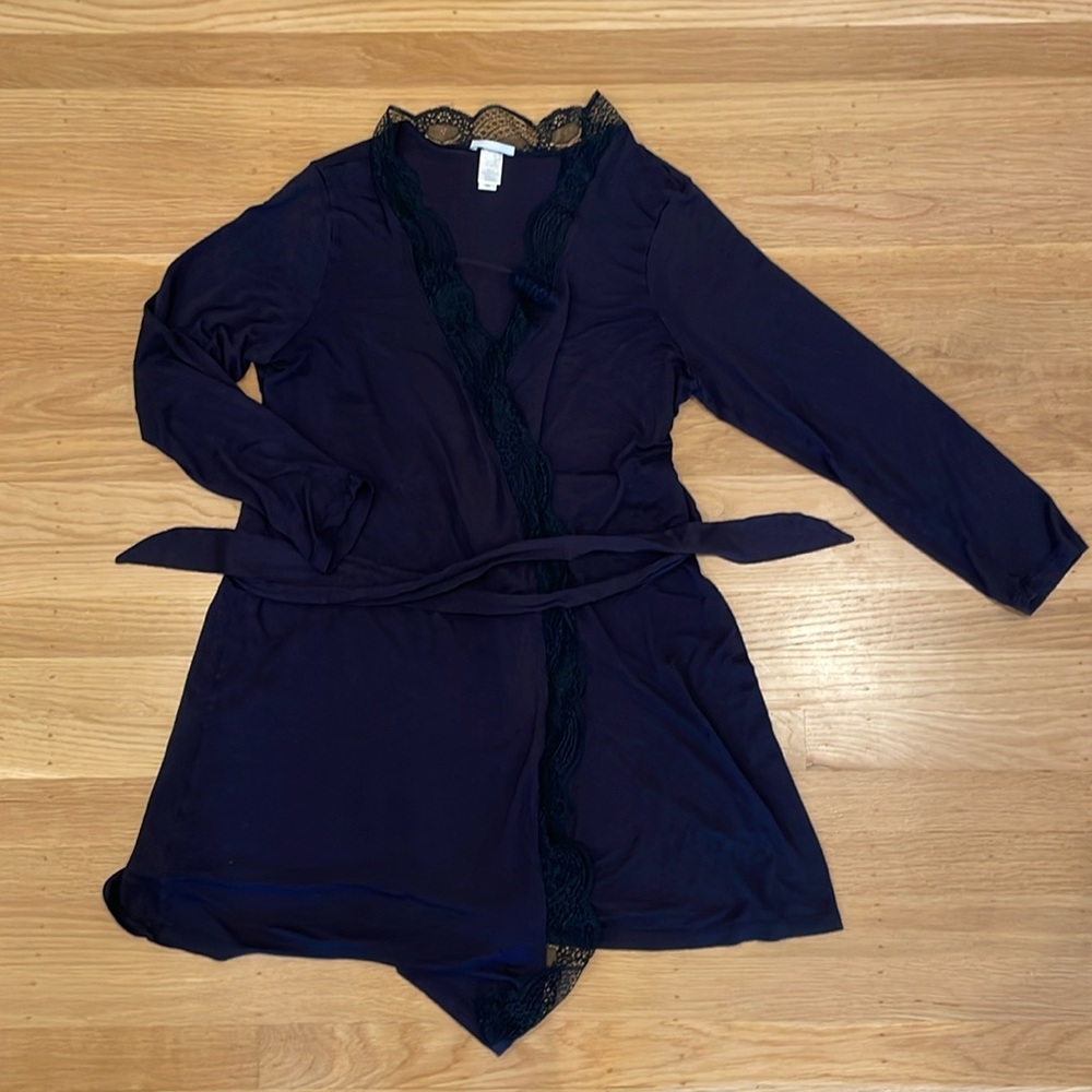 Eberjey lace Estelle robe, size medium